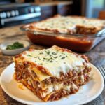 High Protein Lasagna with Beef and Cottage Cheese
